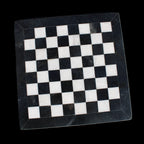 Marble Chess Set in case in sunlight - Rocks and Things Store