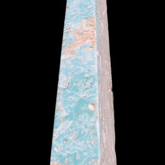 Caribbean Calcite obelisk 348*55*75mm 2574g in sunlight - Rocks and Things Store