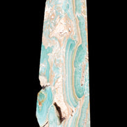 Caribbean Calcite obelisk 228*55*67mm 1554g in bright sunlight - Rocks and Things Store