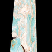 Caribbean Calcite obelisk 228*55*67mm 1554g Rocks and Things Store