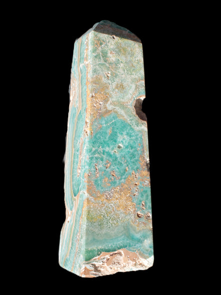 Caribbean Calcite obelisk 228*55*67mm 1554g Rocks and Things Store