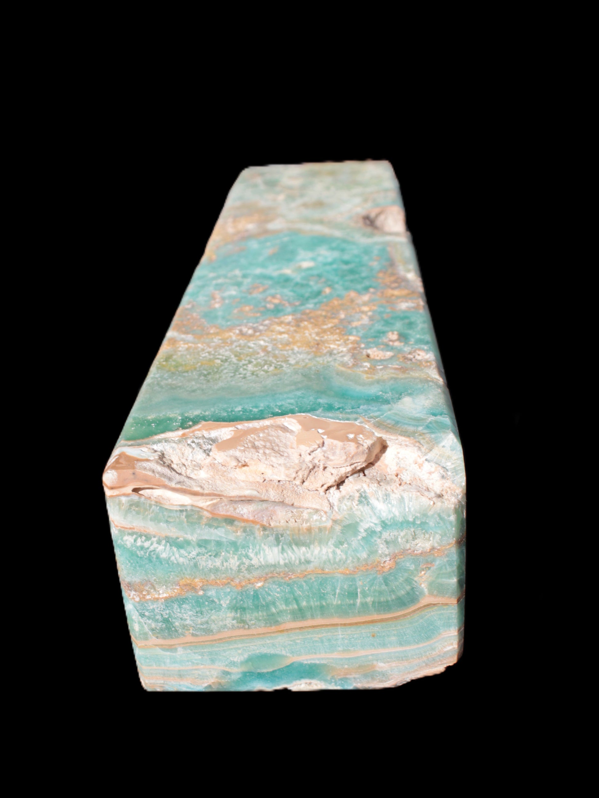 Caribbean Calcite obelisk 228*55*67mm 1554g Rocks and Things Store