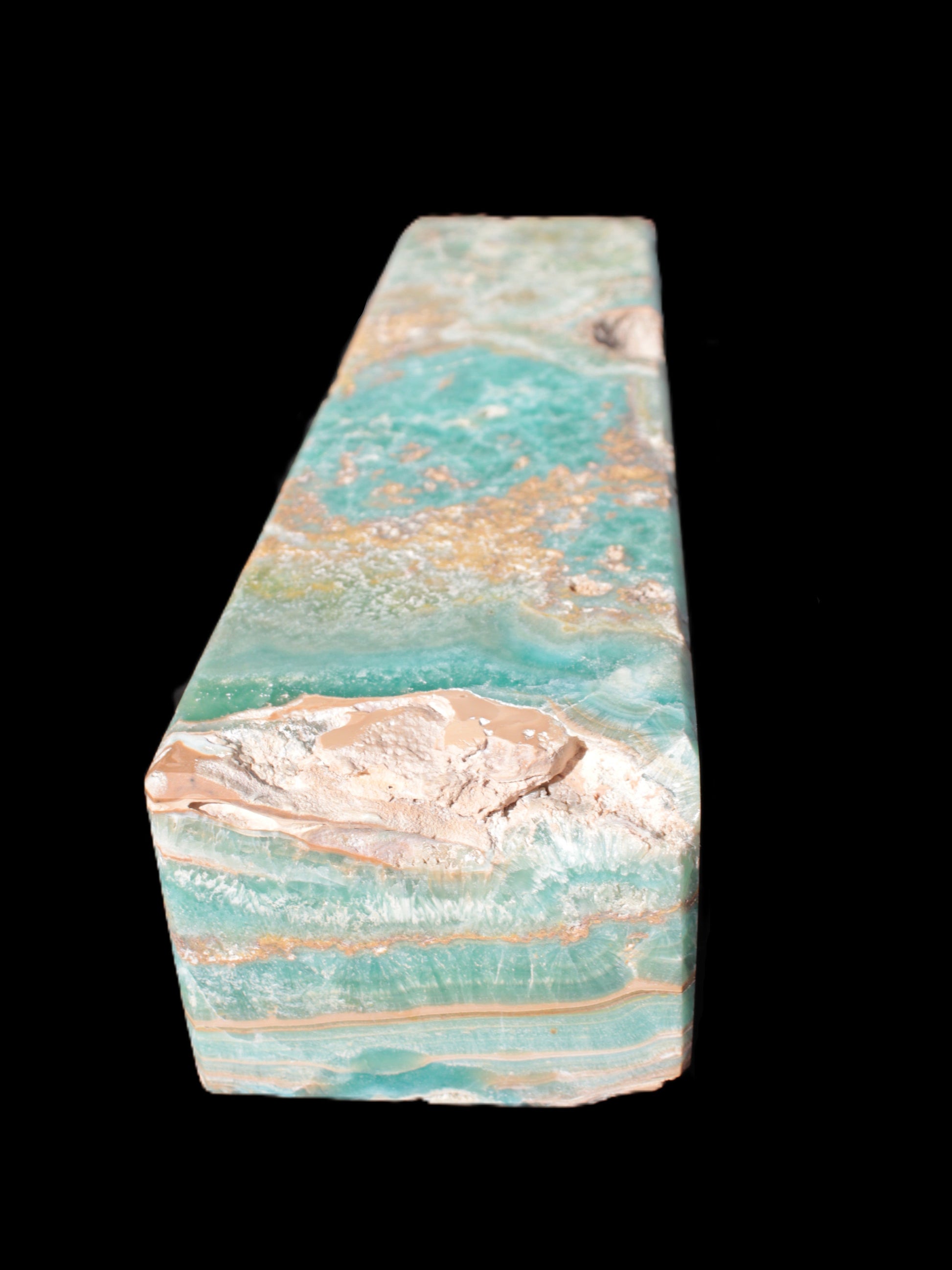 Caribbean Calcite obelisk 228*55*67mm 1554g Rocks and Things Store
