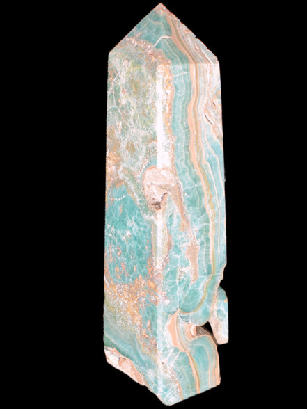 Caribbean Calcite obelisk 228*55*67mm 1554g Rocks and Things Store