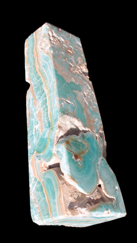Caribbean Calcite obelisk 228*55*67mm 1554g Rocks and Things Store