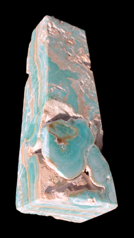 Caribbean Calcite obelisk 228*55*67mm 1554g Rocks and Things Store