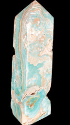 Caribbean Calcite obelisk 228*55*67mm 1554g Rocks and Things Store