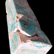 Caribbean Calcite obelisk 228*55*67mm 1554g in bright sunlight - Rocks and Things Store