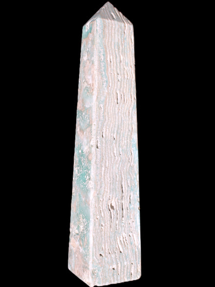 Caribbean Calcite obelisk 263*54*56mm 1271g Rocks and Things Store