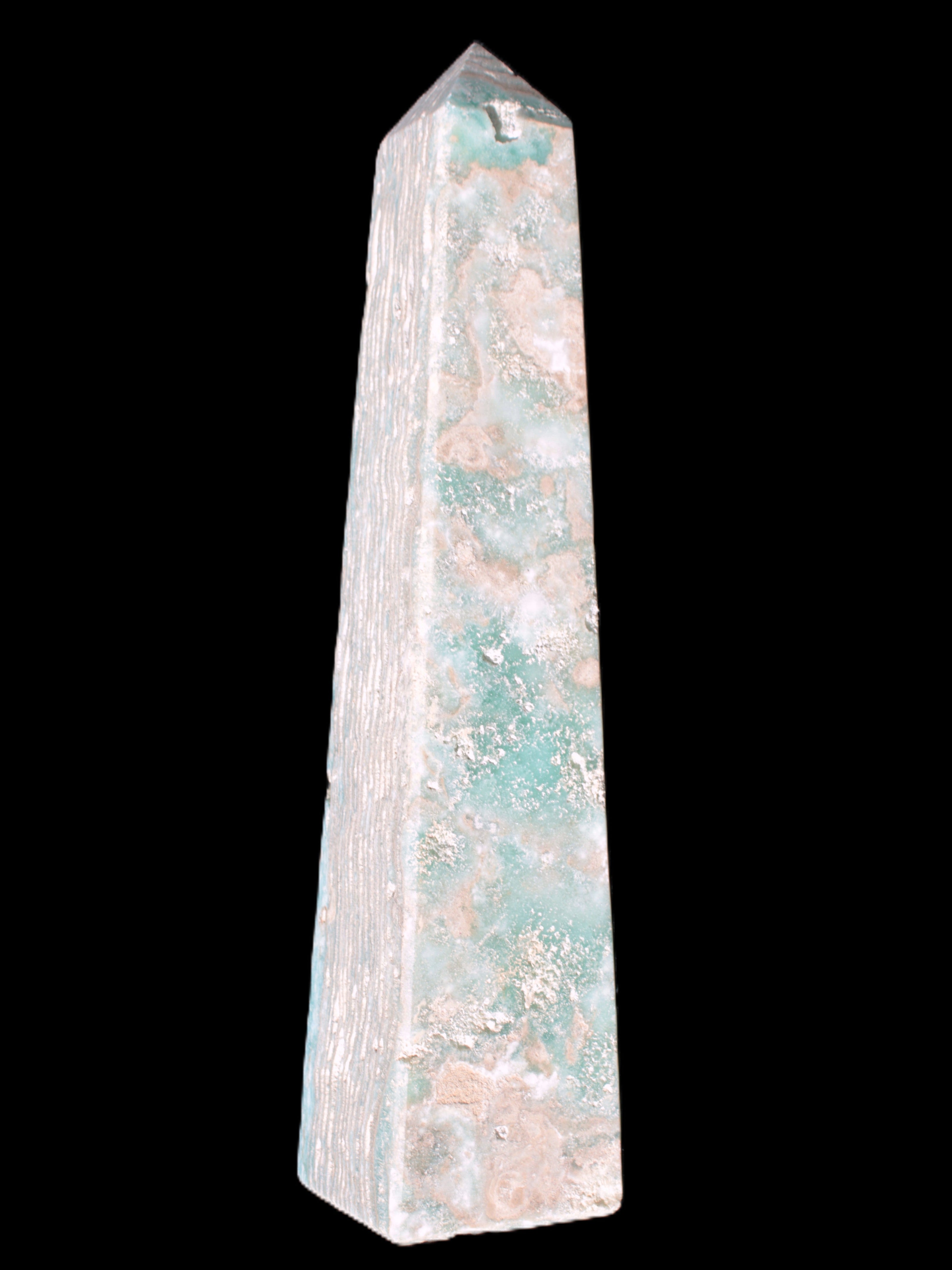 Caribbean Calcite obelisk 263*54*56mm 1271g Rocks and Things Store