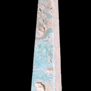 Caribbean Calcite obelisk 263*54*56mm 1271g in sunlight - Rocks and Things Store