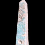 Caribbean Calcite obelisk 263*54*56mm 1271g in sunlight - Rocks and Things Store