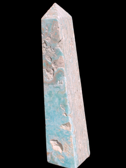 Caribbean Calcite obelisk 263*54*56mm 1271g Rocks and Things Store
