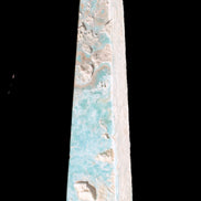 Caribbean Calcite obelisk 263*54*56mm 1271g in sunlight - Rocks and Things Store