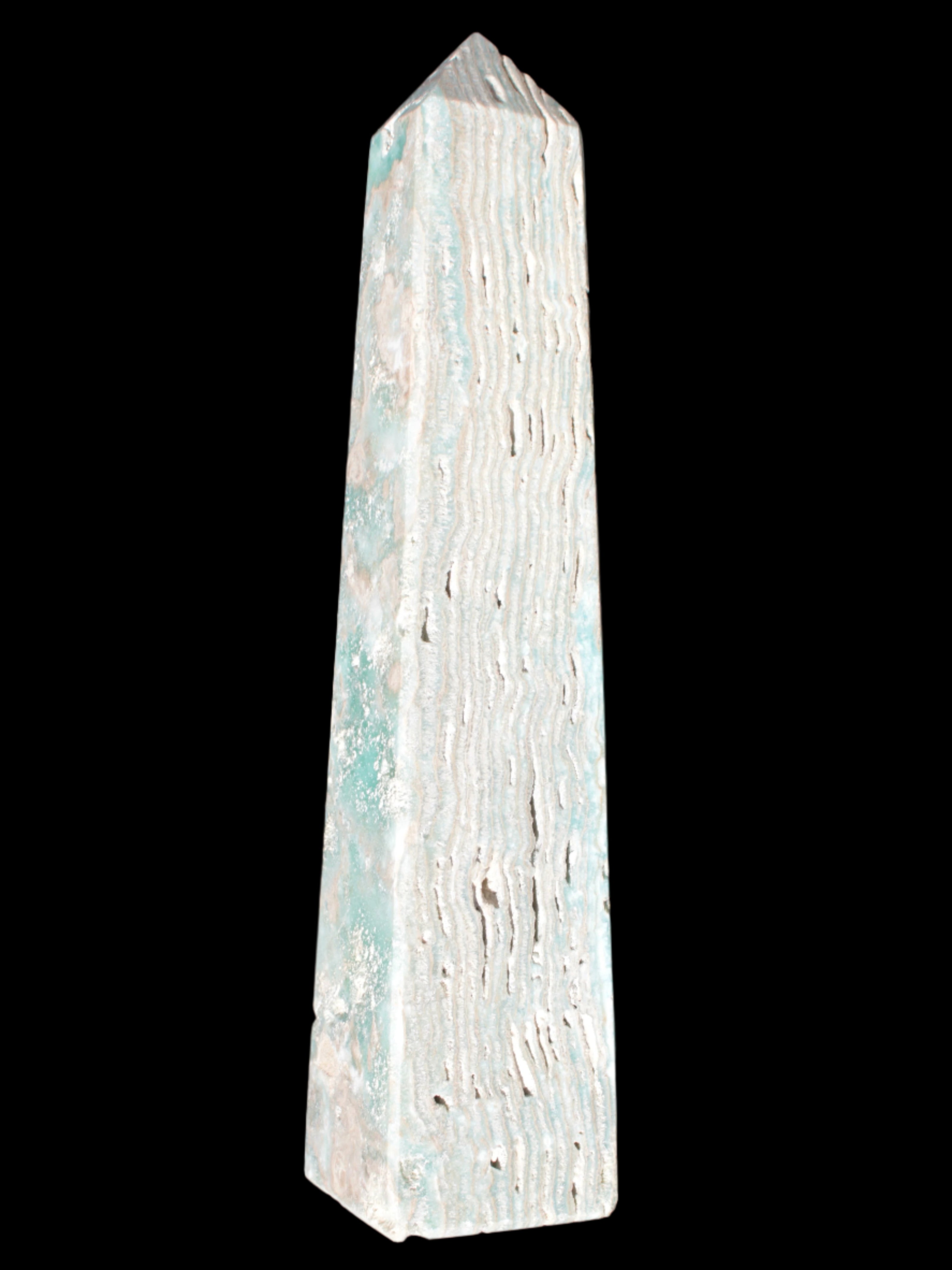 Caribbean Calcite obelisk 263*54*56mm 1271g Rocks and Things Store