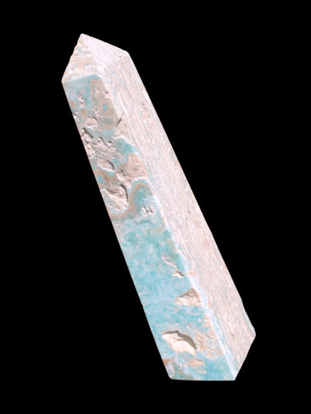 Caribbean Calcite obelisk 263*54*56mm 1271g Rocks and Things Store