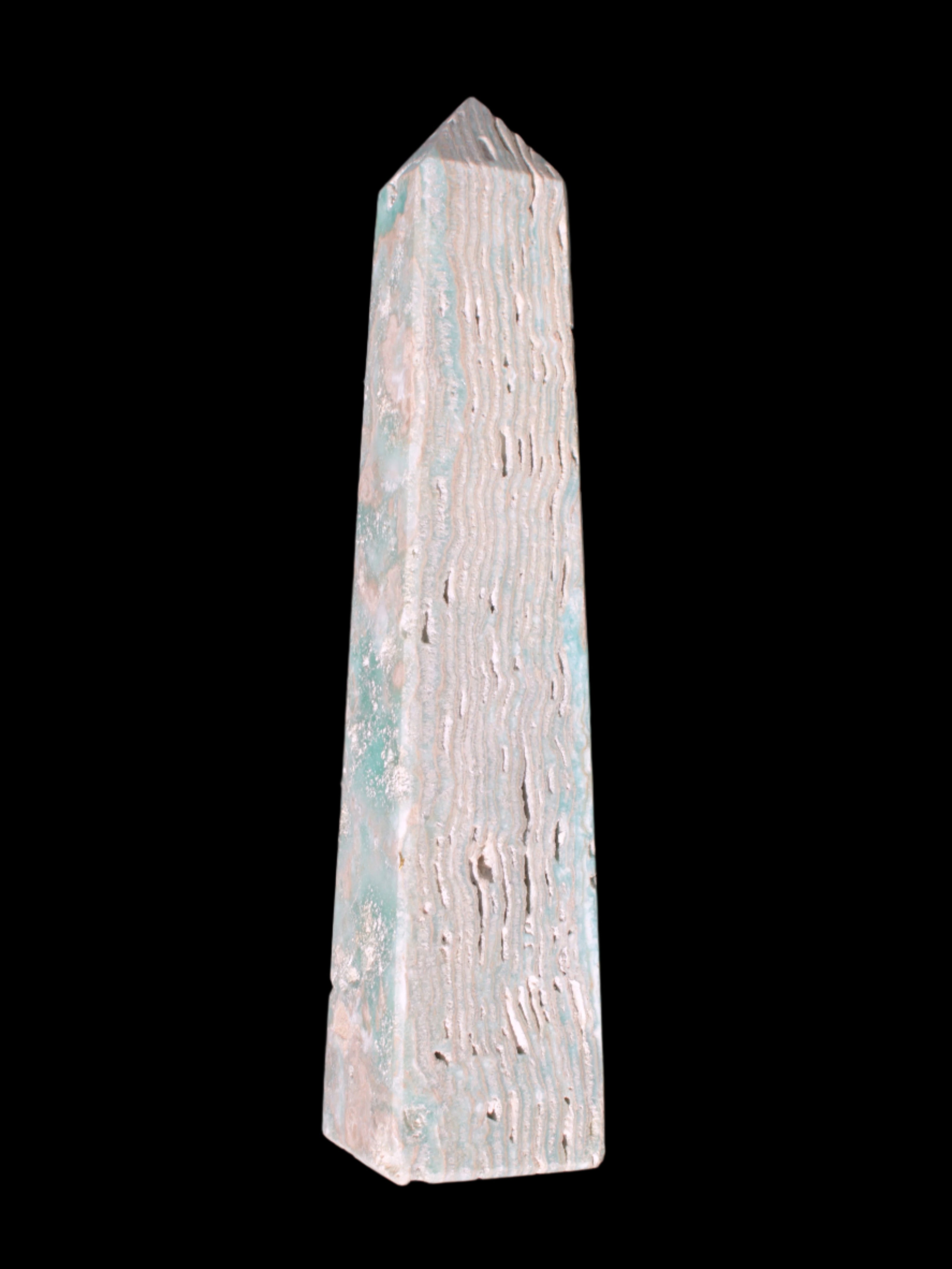 Caribbean Calcite obelisk 263*54*56mm 1271g Rocks and Things Store