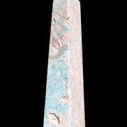 Caribbean Calcite obelisk 263*54*56mm 1271g Rocks and Things Store