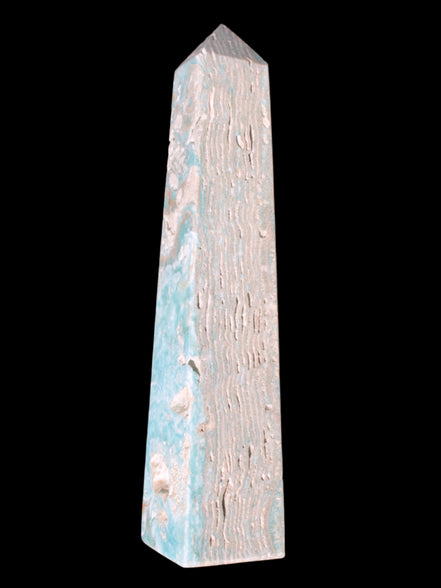 Caribbean Calcite obelisk 263*54*56mm 1271g Rocks and Things Store