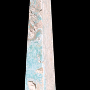 Caribbean Calcite obelisk 263*54*56mm 1271g Rocks and Things Store
