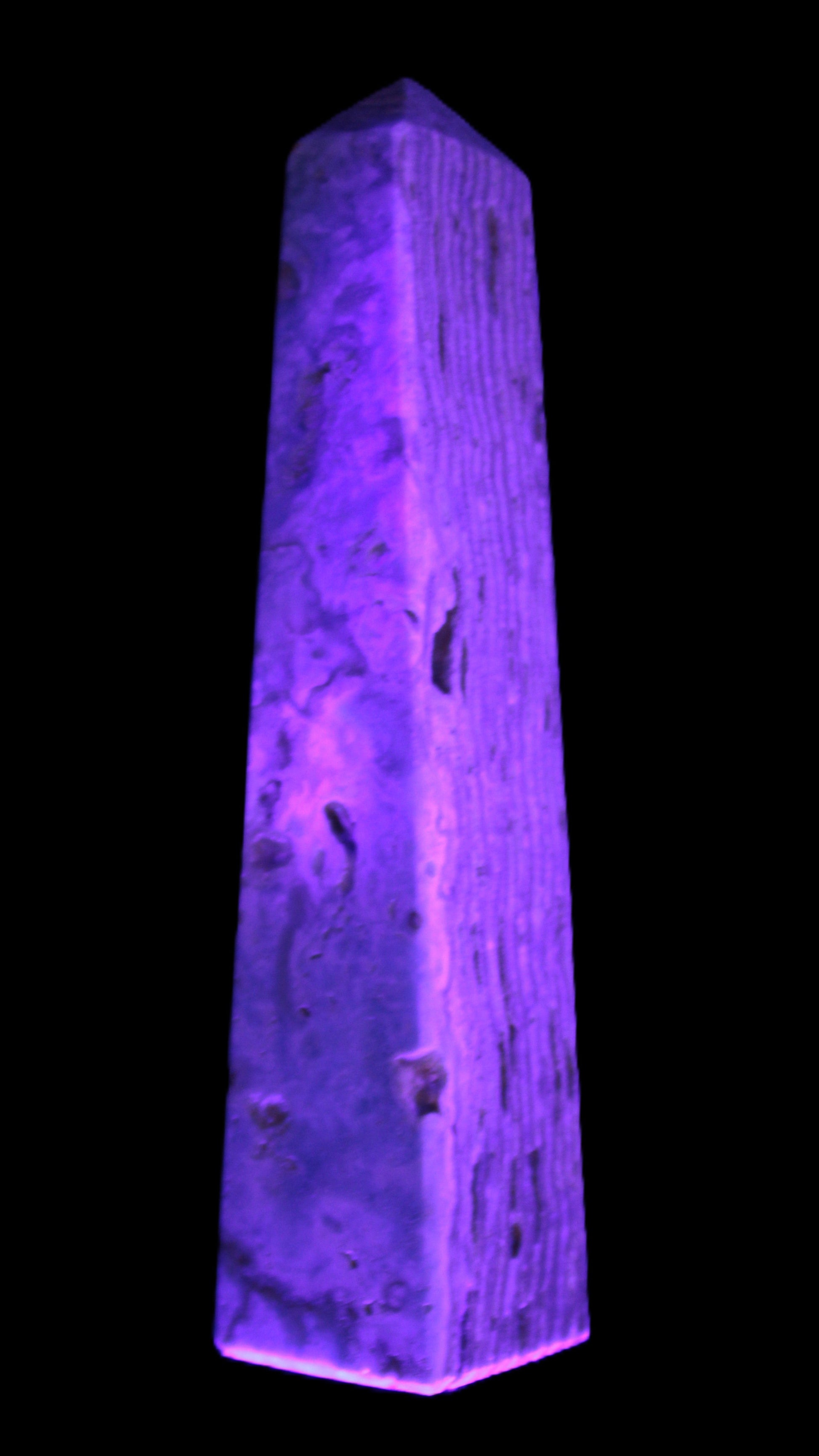 Caribbean Calcite obelisk 95*40*44mm 571g Rocks and Things Store