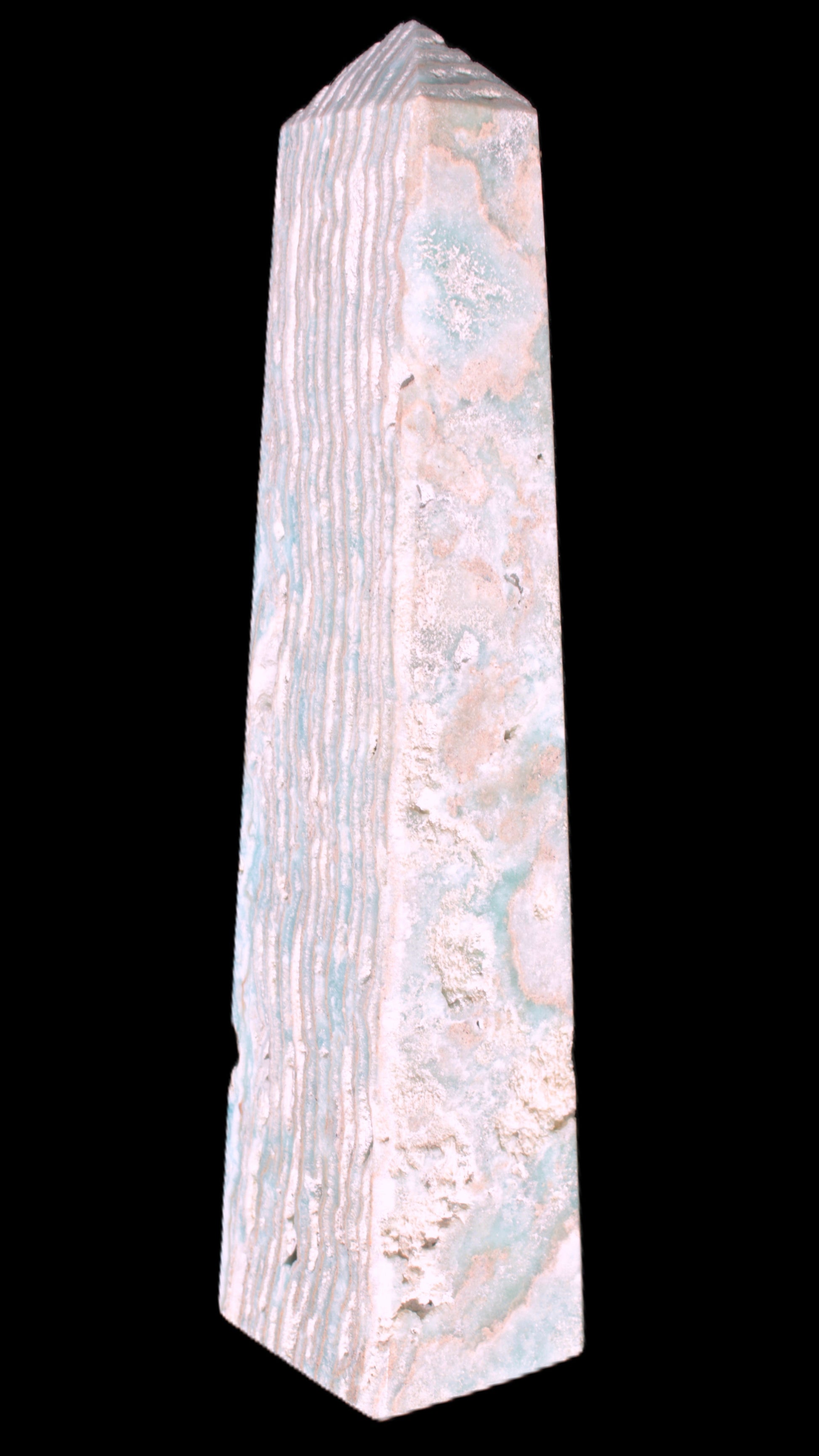 Caribbean Calcite obelisk 95*40*44mm 571g Rocks and Things Store
