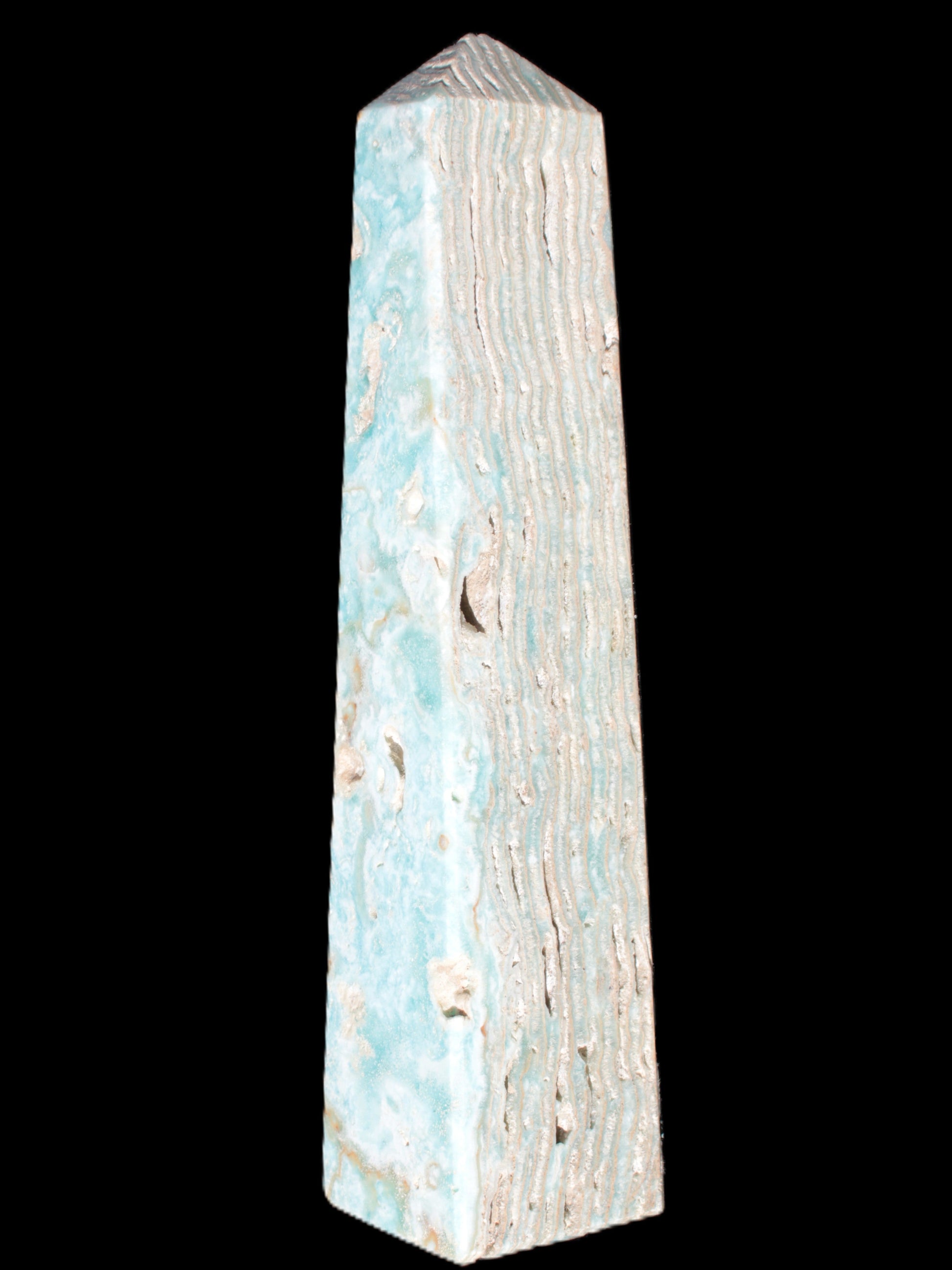 Caribbean Calcite obelisk 95*40*44mm 571g Rocks and Things Store