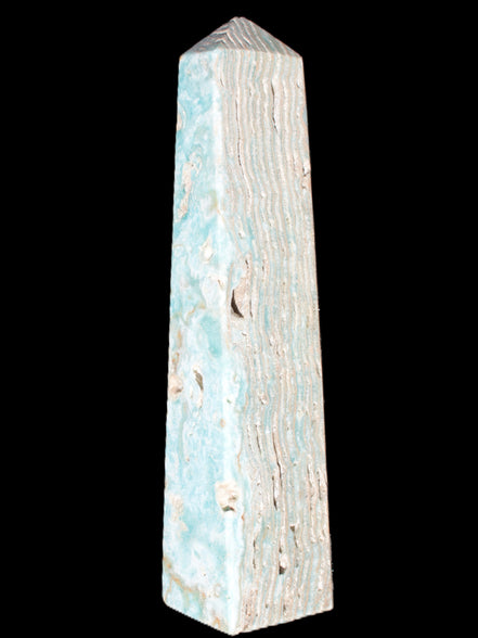 Caribbean Calcite obelisk 95*40*44mm 571g Rocks and Things Store