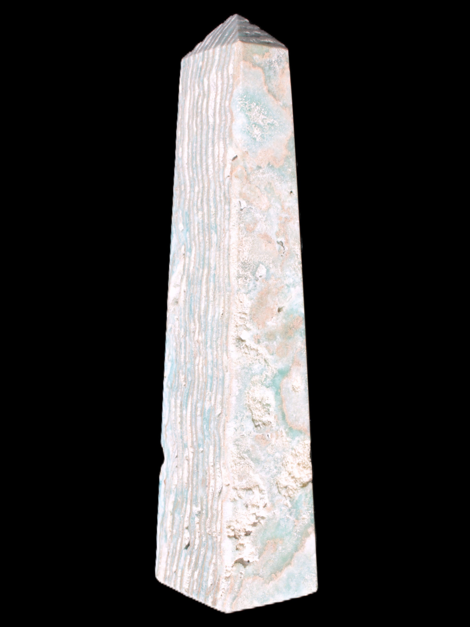 Caribbean Calcite obelisk 95*40*44mm 571g Rocks and Things Store