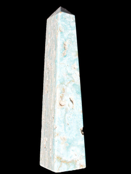 Caribbean Calcite obelisk 95*40*44mm 571g Rocks and Things Store