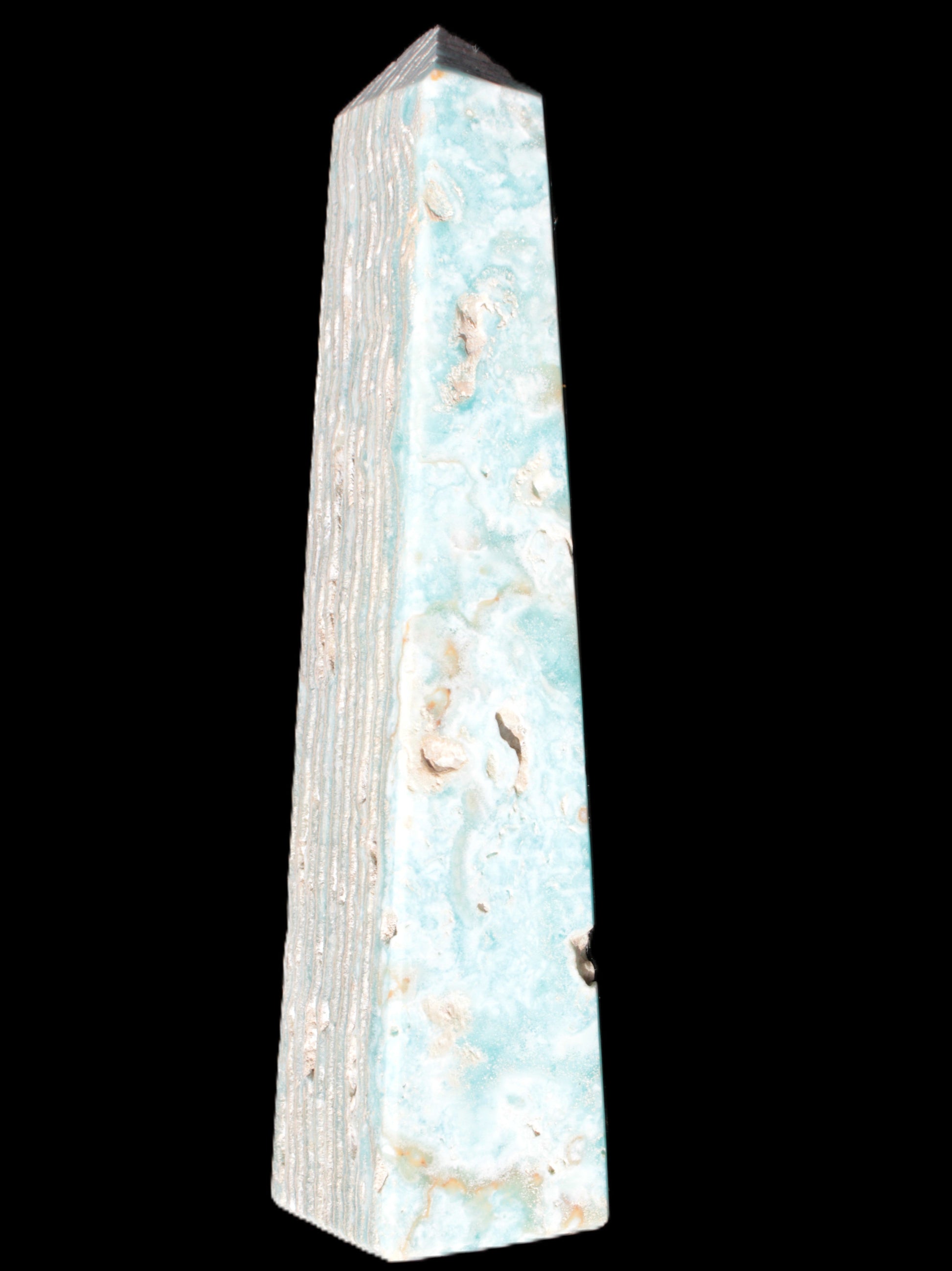 Caribbean Calcite obelisk 95*40*44mm 571g Rocks and Things Store