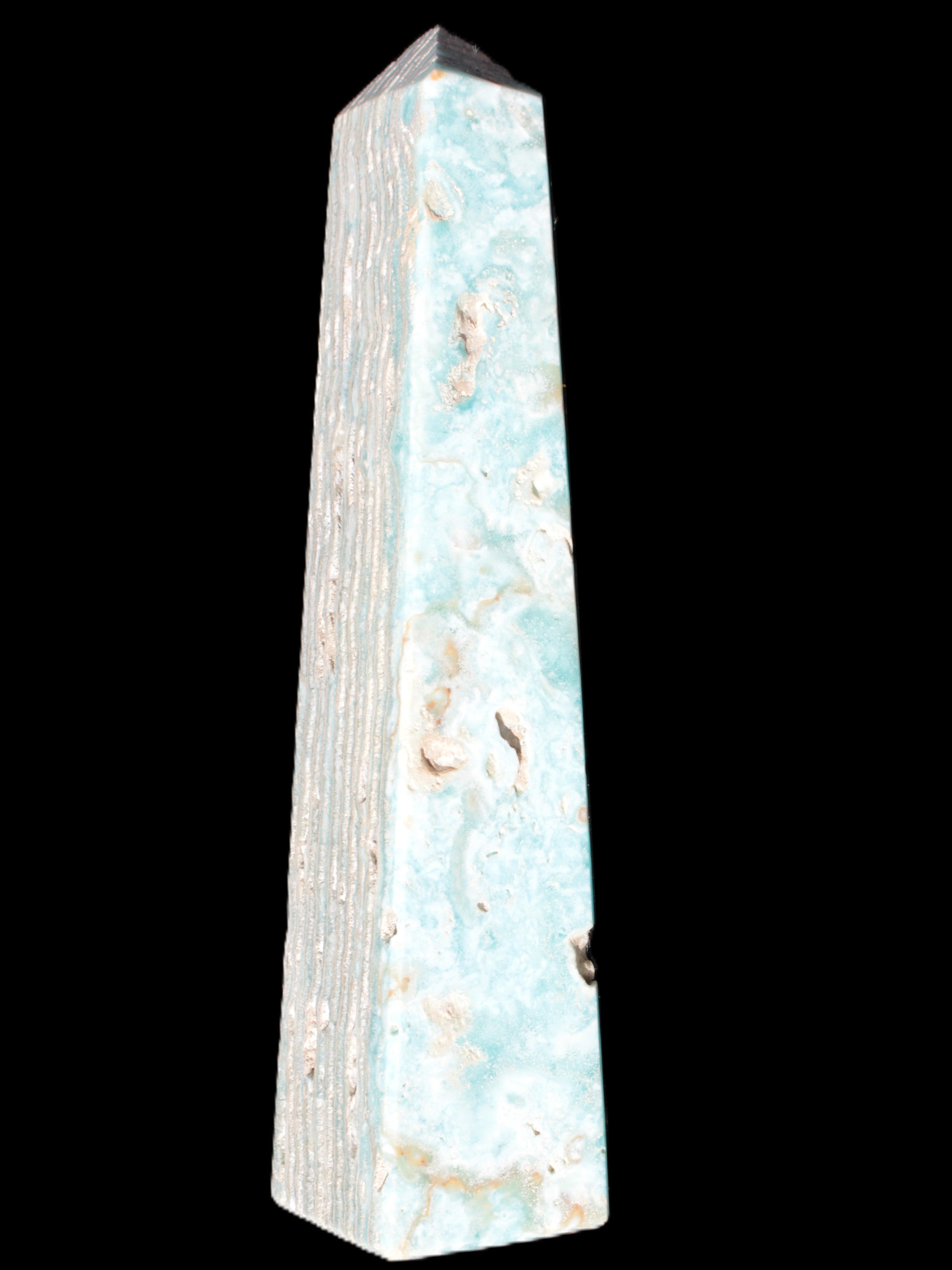 Caribbean Calcite obelisk 95*40*44mm 571g Rocks and Things Store