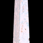 Caribbean Calcite obelisk 95*40*44mm 571g in bright sunlight - Rocks and Things Store