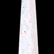 Caribbean Calcite obelisk 95*40*44mm 571g in bright sunlight - Rocks and Things Store