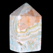 Caribbean Calcite obelisk 55*26*29mm 94g Rocks and Things Store
