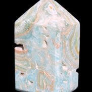 Caribbean Calcite obelisk 55*26*29mm 94g Rocks and Things Store