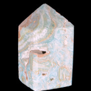 Caribbean Calcite obelisk 55*26*29mm 94g Rocks and Things Store