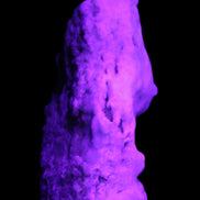 Blue Aragonite specimen 109*32*50mm 172g in UV light - Rocks and Things Store