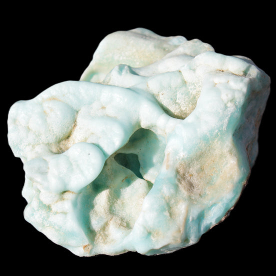 Blue Aragonite specimen 68*40*65mm 156g in sunlight - Rocks and Things Store