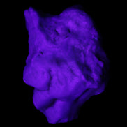 Blue Aragonite specimen 59*34*44mm 88.5g in UV light - Rocks and Things Store