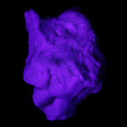 Blue Aragonite specimen 59*34*44mm 88.5g in UV light - Rocks and Things Store