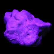 Blue Aragonite specimen 59*34*44mm 88.5g in UV light - Rocks and Things Store