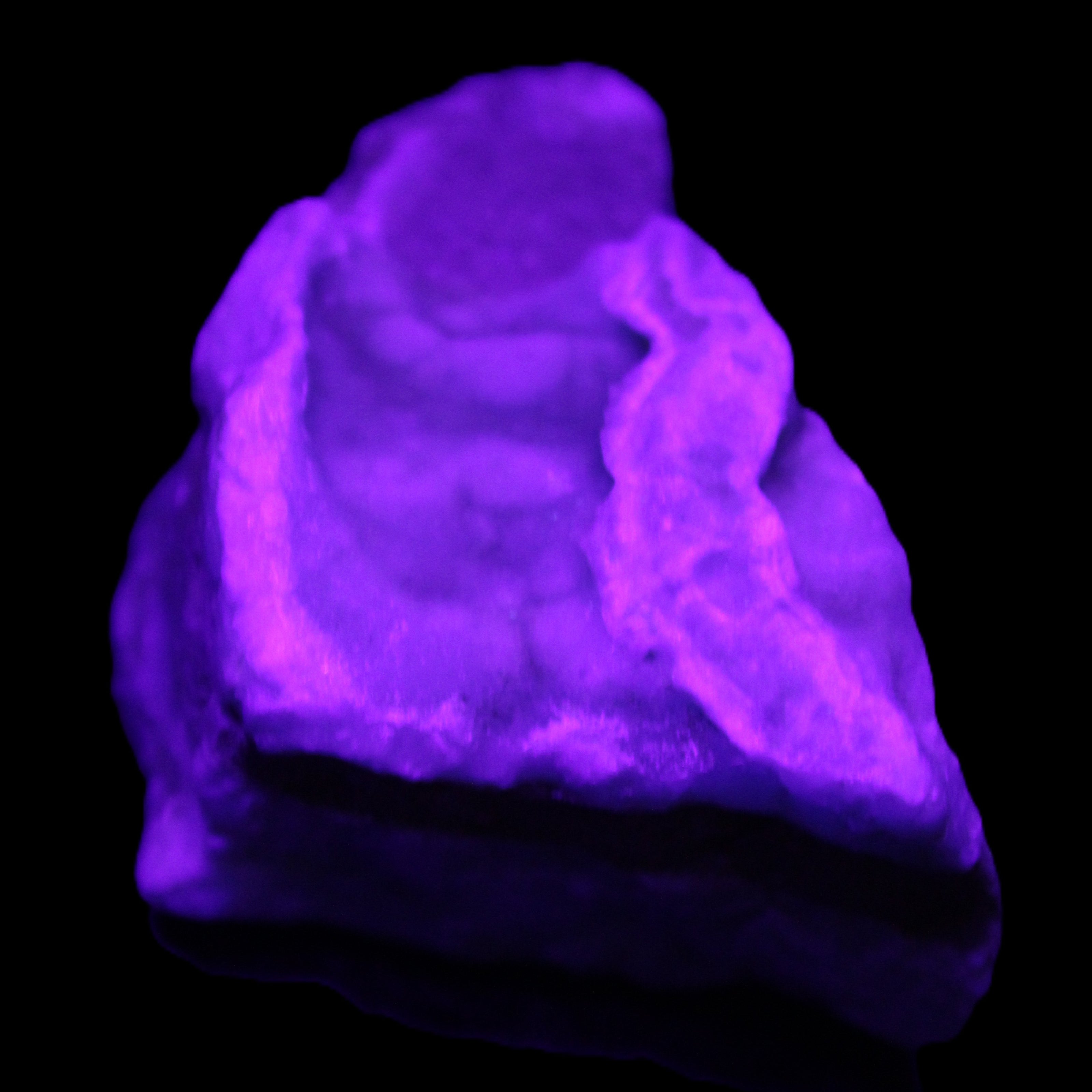 Blue Aragonite specimen 65*38*48mm 141g in UV light - Rocks and Things Store