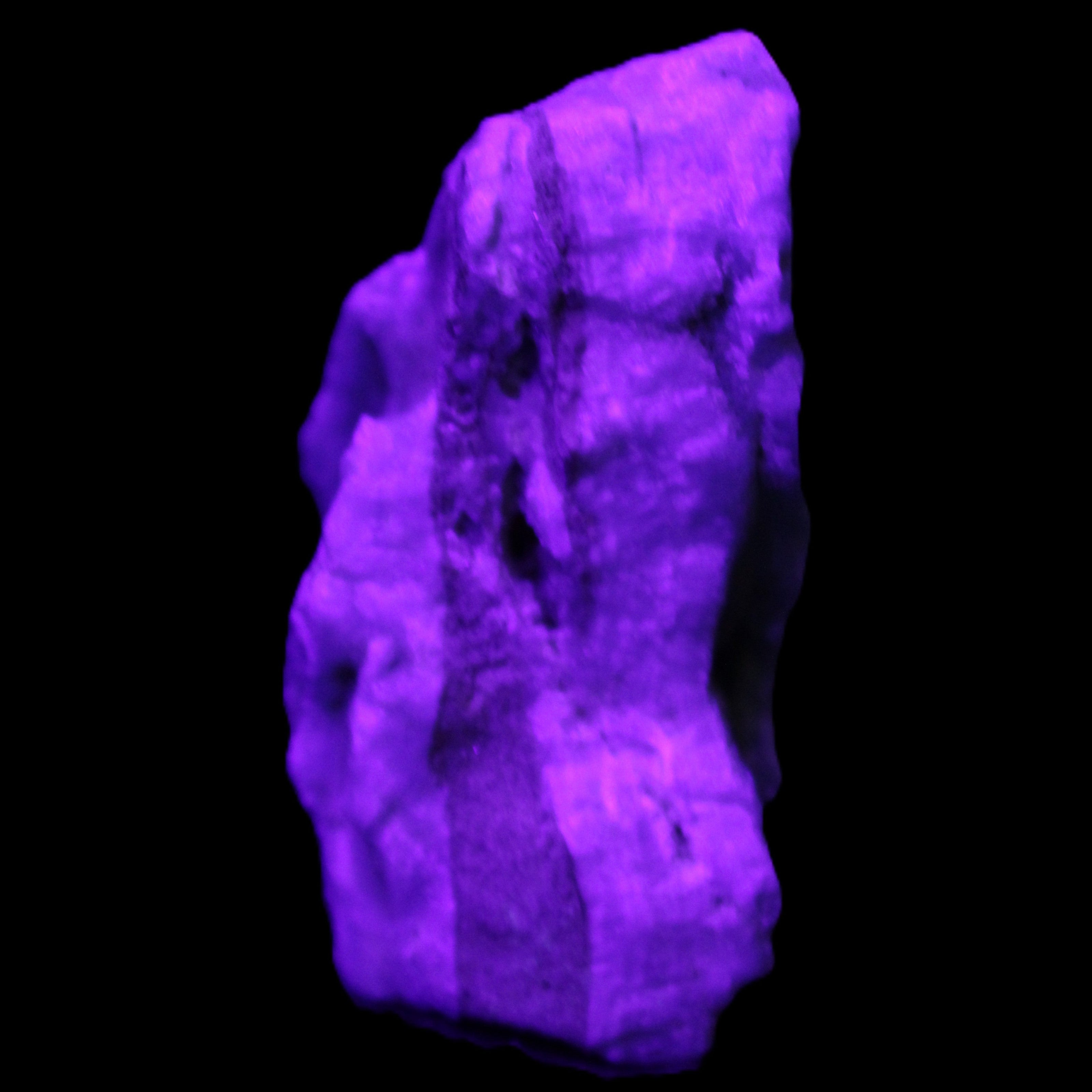 Blue Aragonite specimen 65*38*48mm 141g in UV light - Rocks and Things Store