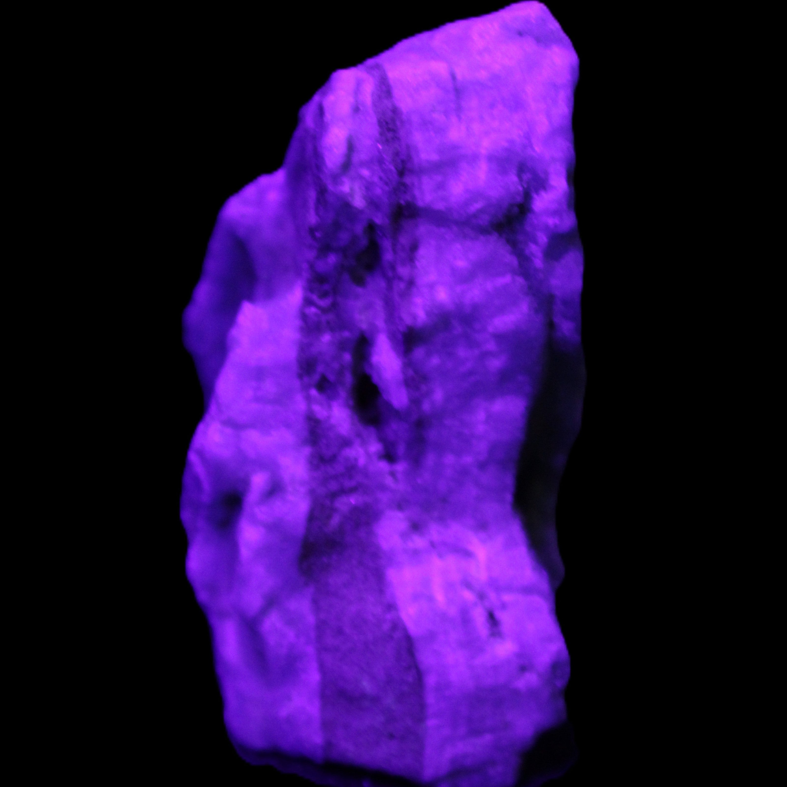 Blue Aragonite specimen 65*38*48mm 141g in UV light - Rocks and Things Store