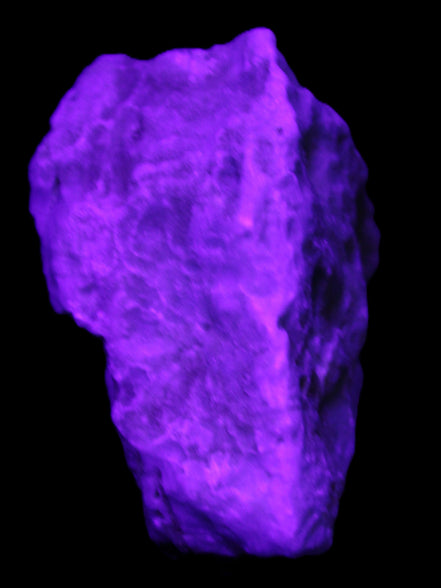 Blue Aragonite specimen 65*38*48mm 141g in UV light - Rocks and Things Store