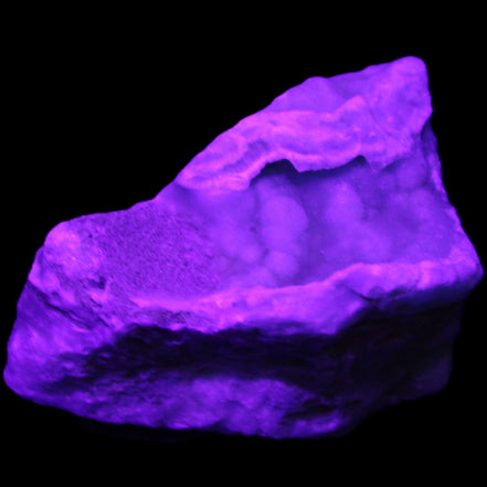 Blue Aragonite specimen 65*38*48mm 141g in UV light - Rocks and Things Store