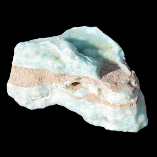 Blue Aragonite specimen 65*38*48mm 141g in sunlight - Rocks and Things Store