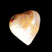 Afghan Jade heart 29mm 12.2g in sunlight - Rocks and Things Store