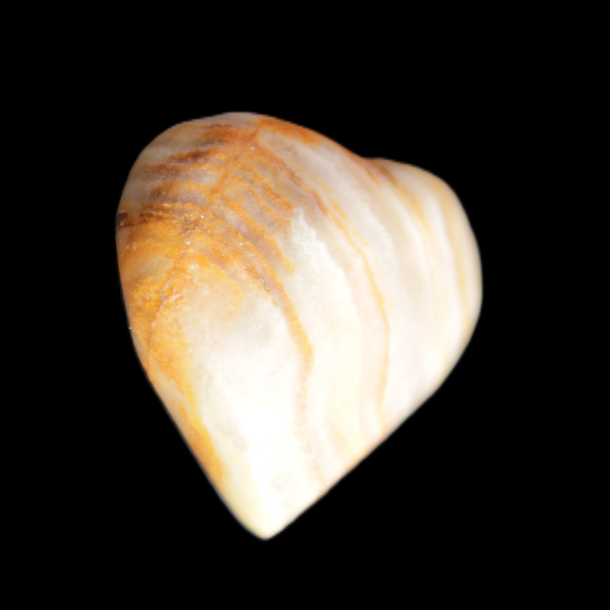 Afghan Jade heart 29mm 12.2g in sunlight - Rocks and Things Store